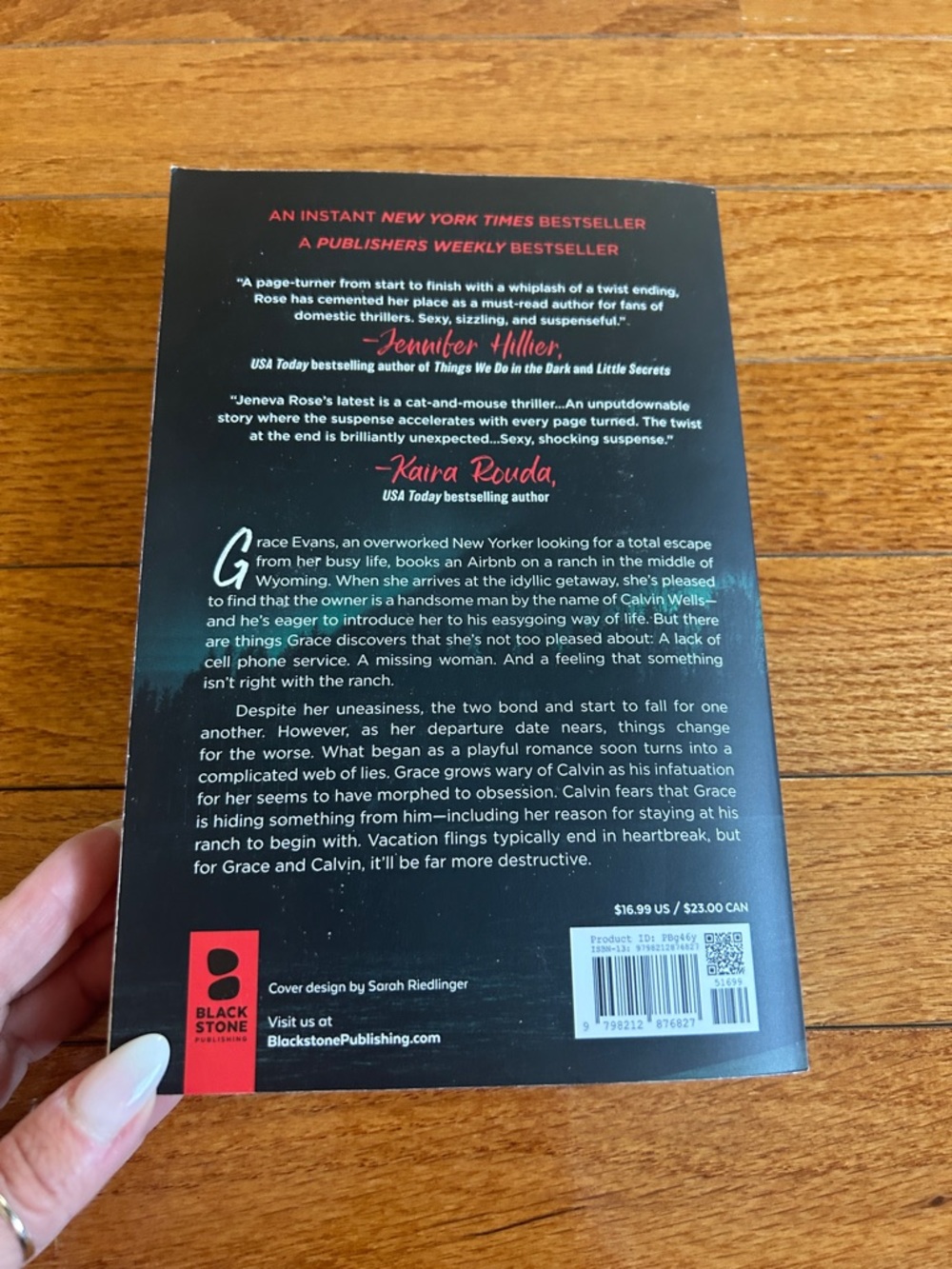 Blackstone Book Cover in Green, Black, Red - Picture 2 of 2